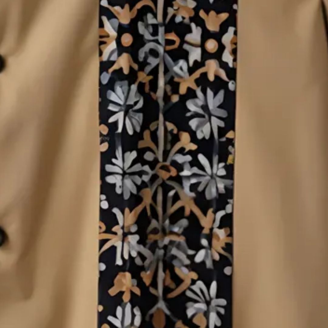 Tropical Palm Print Half Shirt